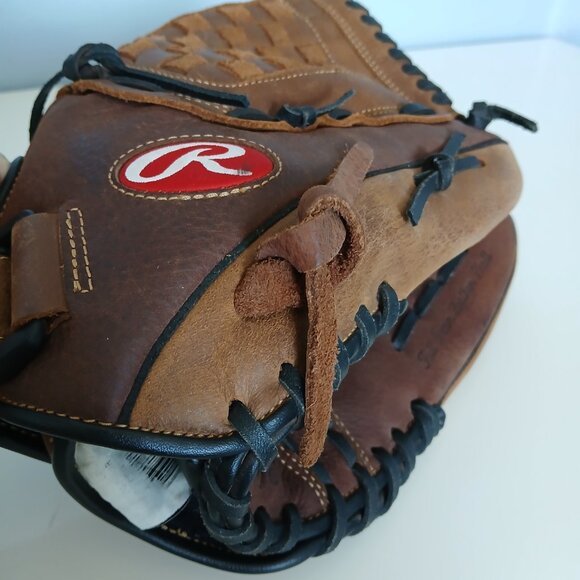 Rawlings Baseball Glove Mitt RBG36TBR 12.5 inch leather Shell - Picture 5 of 7